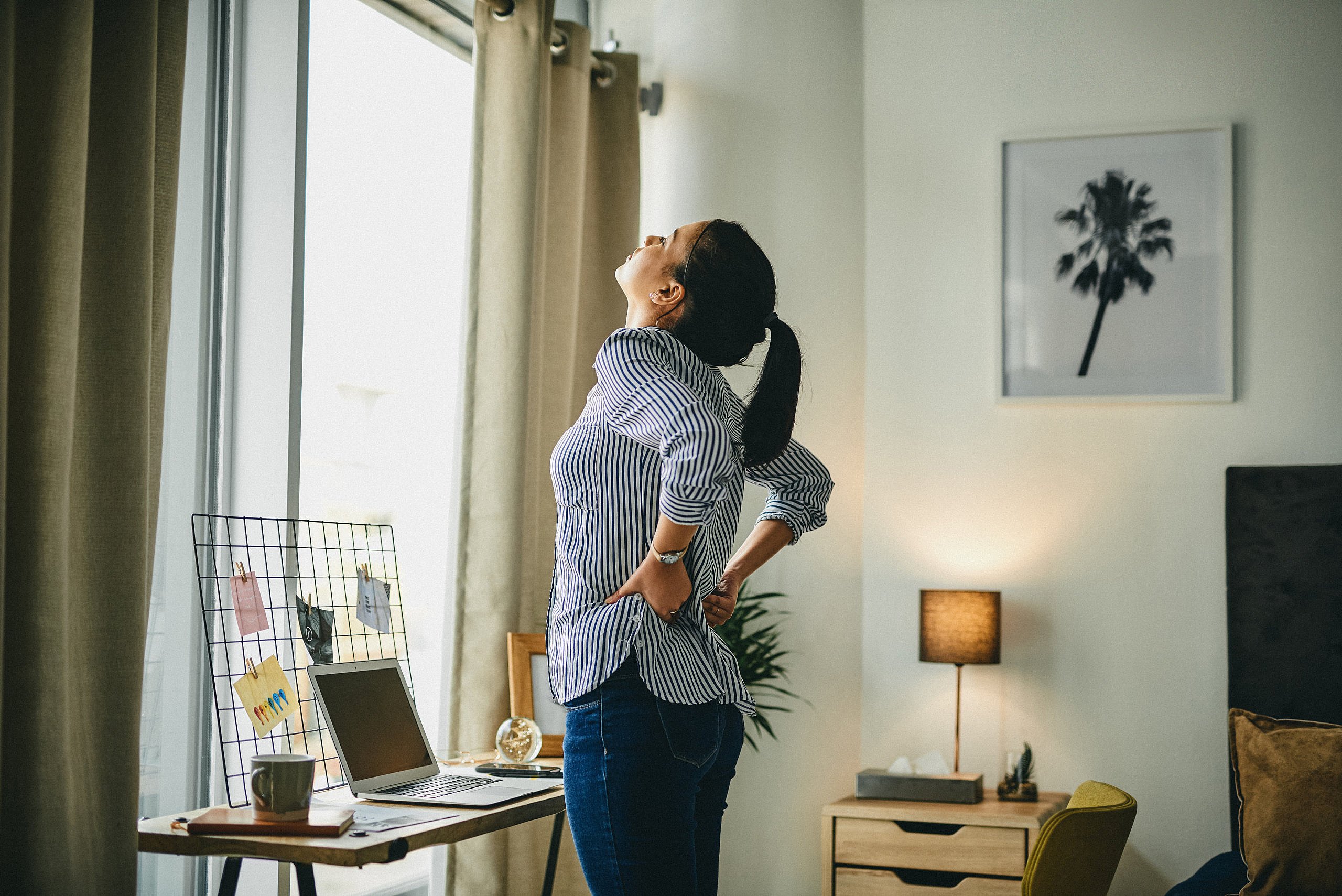 woman with back problems