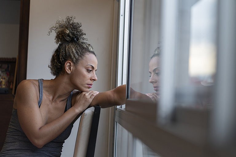 woman with a service-connected