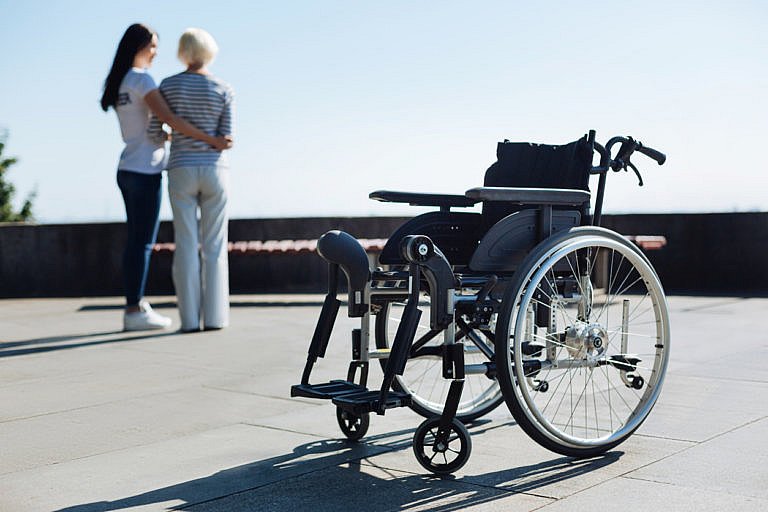 disabled elderly woman