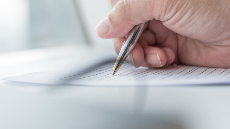 filling in business company application form