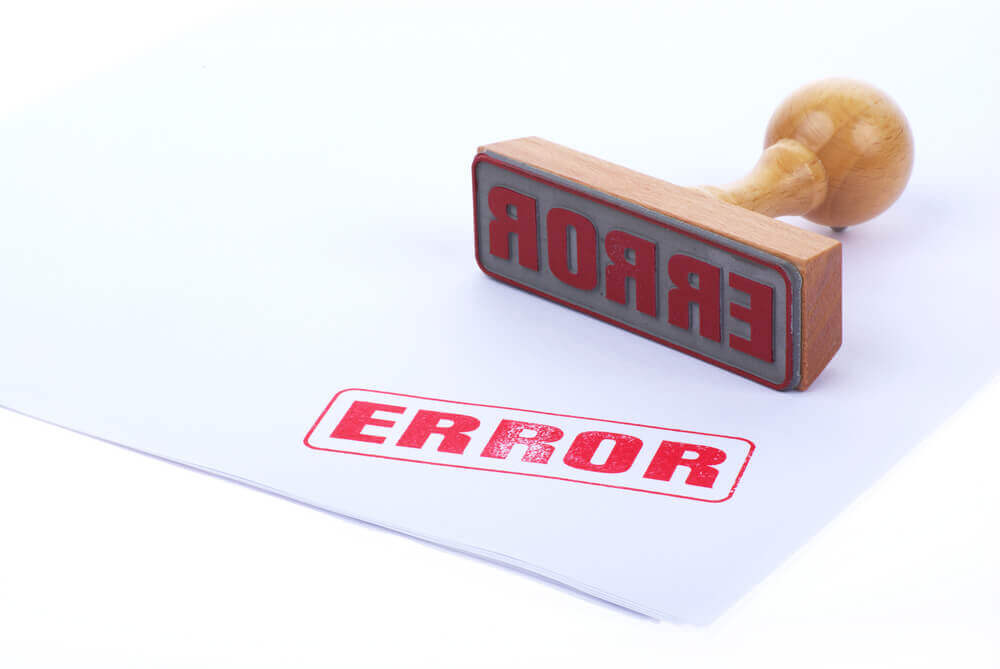 ERROR rubber stamp