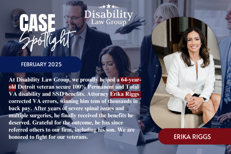 Detroit Veteran Secures 100% Permanent and Total VA Disability and SSD Benefits with the Help of Disability Law Group
