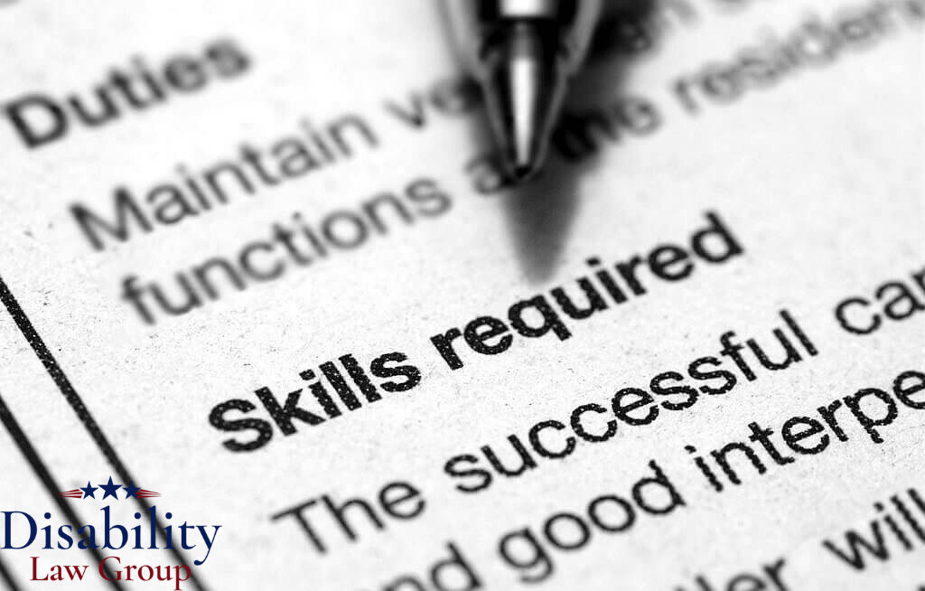 Skills required section highlighting skilled and unskilled work in Michigan Social Security Disability cases