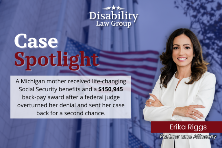 Michigan Social Security Disability federal court appeal case spotlight for Disability Law Group