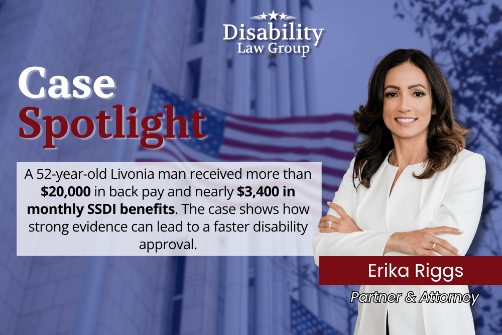 Livonia man approved for Social Security Disability benefits in less than one year