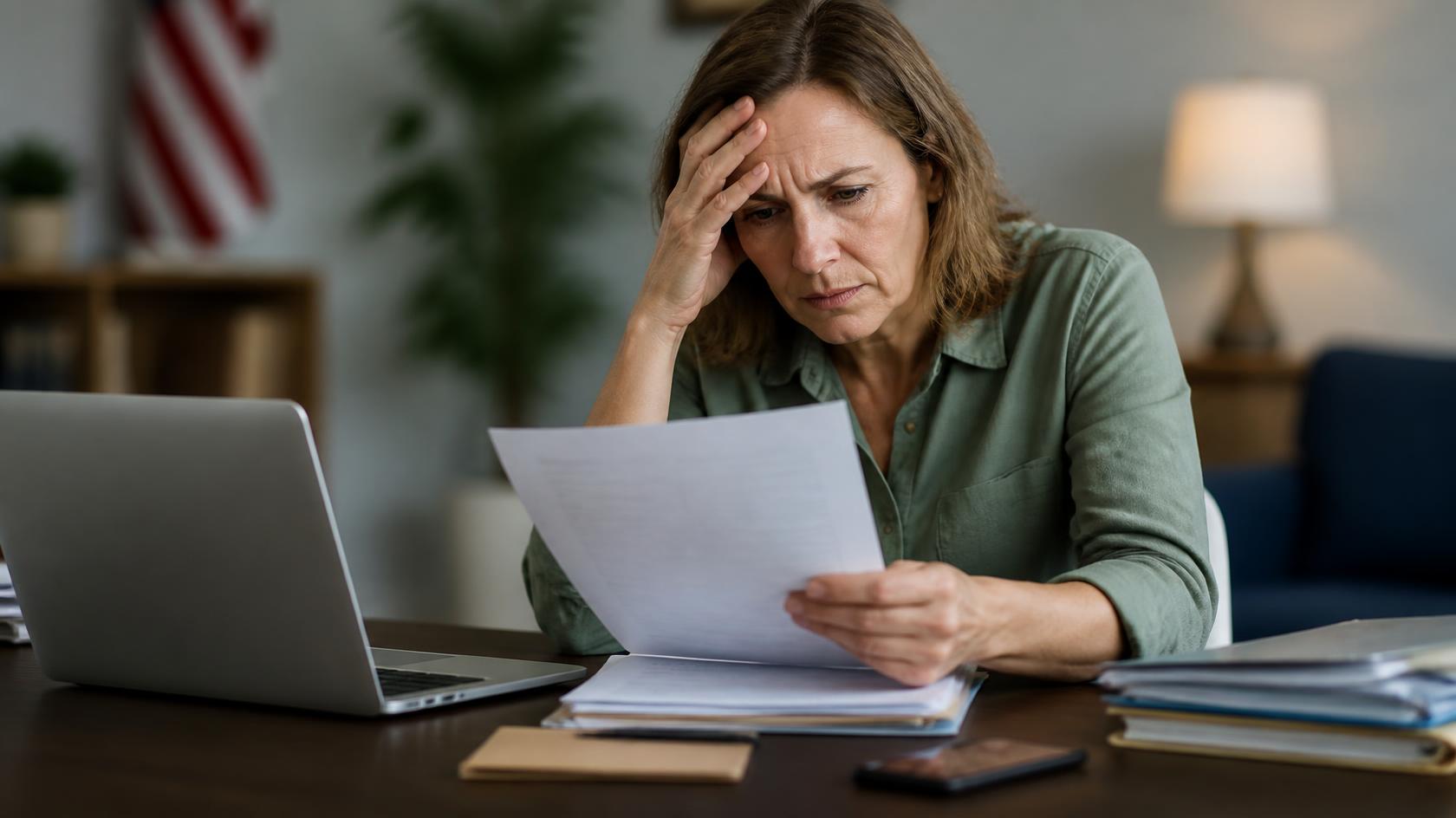 Person reviewing a Social Security Disability denial letter