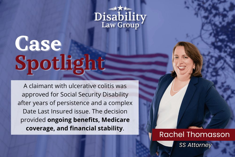Social Security Disability Case Spotlight featuring $100,036 in past-due